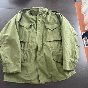 Vintage 1974 M65 M-65 Cold Weather Field Coat With Liner Medium Reg